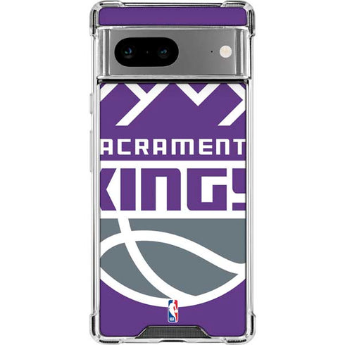 NBA Sacramento Kings Large Logo Google Pixel 8 Clear Case